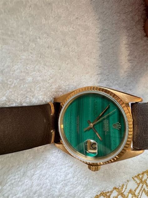 rolex malachite stone